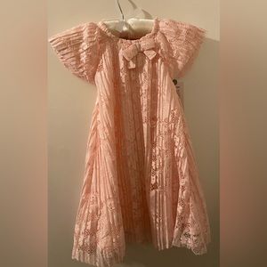 NWT Carters Just For You Pink Dress with Bloomers 18M